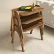 Nestingbord Hanah Home Paris Valnöt Spånskiva 48,6x42x35,5 cm - Möbler - 8681875184082 - 1