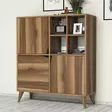 Förvaringsskåp Hanah Home Pulse Valnöt Spånskiva 100x115x30 cm - Skåp och byråer - 8681875413182 - 3