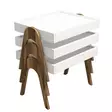 Nästbord Hanah Home Roma Valnöt Vit Spånskiva 53,6x64x40 cm - Bord - 8681875184112 - 4