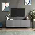 TV-bänk Hanah Home Afro Antracit Spånskiva 150x44x31 cm - TV-bänkar - 8683743316182 - 1