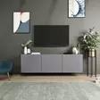 TV-bänk Hanah Home Afro Antracit Spånskiva 150x44x31 cm - TV-bänkar - 8683743316182 - 2