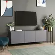TV-bänk Hanah Home Afro Antracit Spånskiva 150x44x31 cm - TV-bänkar - 8683743316182 - 3