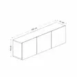 TV-bänk Hanah Home Afro Antracit Spånskiva 150x44x31 cm - TV-bänkar - 8683743316182 - 9