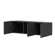 TV-bänk Hanah Home Afro Antracit Spånskiva 150x44x31 cm - TV-bänkar - 8683743316182 - 8