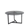 Soffbord Hanah Home Trio Sehpa Fume Härdat Glas Metall 75x42x75 cm - Soffbord - 8682870558632 - 7