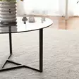 Soffbord Hanah Home Trio Sehpa Fume Härdat Glas Metall 75x42x75 cm - Soffbord - 8682870558632 - 4