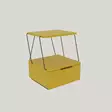 Sängbord Hanah Home Tekoba Gul Spånskiva 42x52x41 cm - Nattduksbord - 8682870763982 - 2