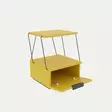 Sängbord Hanah Home Tekoba Gul Spånskiva 42x52x41 cm - Nattduksbord - 8682870763982 - 3