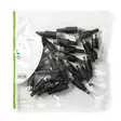 DIN-kontakt | Rak | Hane | Nickelplaterad | Twist-On | Kabel input diameter: 6.0 mm | PVC | Svart | 25 st. | Plastpåse - Ljudkontakter och pluggar - 5412810300112 - 72