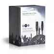 DMX adapterkabel | XLR 3-stifts hane | XLR 3-stifts hona | Nickelplaterad | 20.0 m | Rund | PVC | Mörkgrå | Presentbox - Ljudkablar - 5412810296002 - 69