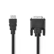 HDMI kabel | HDMI Kontakt | DVI-D 24+1-Pin Hane | 1080p | Nickelplaterad | 2.00 m | Rak | PVC | Svart | Låda - HDMI-kablar - 5412810288502 - 1