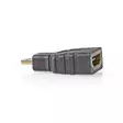 HDMI Adapter | HDMI Mini kontakt | HDMI Utgång | Guldplaterad | Rak | ABS | Svart | 1 st. | Plastpåse - Videokontakter och pluggar - 5412810283002 - 40