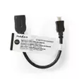 High Speed HDMI kabel med Ethernet | HDMI Micro kontakt | HDMI Utgång | 4K@30Hz | 10.2 Gbps | 0.20 m | Rund | ABS / PVC | Svart | Tag - HDMI-kablar - 5412810325542 - 66