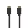 High Speed HDMI kabel med Ethernet | HDMI Kontakt | HDMI Kontakt | 4K@30Hz | 18 Gbps | 50.0 m | Rund | PVC | Svart | Tag - HDMI-kablar - 5412810295142 - 1