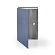 Valv | Bok Safe | Nyckelhål | Inomhus | Medium | innervolym: 1.6 l | 2 Nycklar Ingår | Blå / Silver - Nyckelfinnare - 5412810322992 - 11