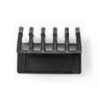 Kabelhantering | Kabelklämma | Klicka och Go | 2 st. | Antal platser: 5 Skivor | Maximal kabeltjocklek: 7.1 mm | Polypropylene | Svart - Kabelklämmor - 5412810335152 - 10