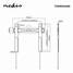 Fast TV väggfäste | 32 - 55 " | Maximal skärmvikt som stöds: 35 kg | Minsta väggdistans: 18 mm | Stål | Svart - TV-stativ - 5412810293032 - 9