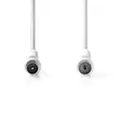 Koaxialkabel | IEC (Koax) Hane | IEC (Koax) Hona | Nickelplaterad | 100 dB | 75 Ohm | Dubbelskärmad | 2.00 m | Rund | PVC | Vit | Låda - Antennkablar - 5412810289462 - 10