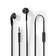 Trådbundna Hörlurar | 3.5 mm | Kabellängd: 1.20 m | Inbygd mikrofon | Volymkontroll | Svart - In-ear hörlurar - 5412810412532 - 1