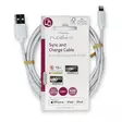 Lightning Kabel | USB 2.0 | Apple Lightning, 8-stifts | USB-A Hane | 480 Mbps | Nickelplaterad | 2.00 m | Rund | PVC | Vit | Label - Nedis produkter - 5412810421022 - 66
