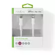 Lightning Kabel | USB 2.0 | Apple Lightning, 8-stifts | USB-C Hane | 480 Mbps | Nickelplaterad | 2.00 m | Rund | PVC | Vit | Låda - USB-kablar - 5412810315512 - 66