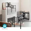 Motoriserade TV väggfäste | 37 - 75 " | Maximal skärmvikt som stöds: 35 kg | Roterbar | Minsta väggdistans: 153 mm | Maximalt väggavstånd: 485 mm | Fjärrstyrd | ABS / Stål | Svart - TV-stativ - 5412810450602 - 5