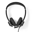 PC headset | On-Ear | Stereo | USB Type-A / USB Type-C | Mikrofon som kan vikas undan | Svart - Nedis produkter - 5412810418572 - 10