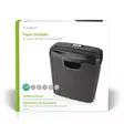 Dokumentförstörare | Strip Cut | 6x A4-sidor | 10 l | Säkerhetsstandard: DIN 2 | Svart - Skrivbordstillbehör - 5412810336692 - 66