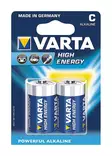 Batteri Varta High Energy C 2 st LR14 - Alkaliska batterier - 653-0001-12 - 1