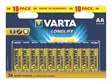 Batteri Varta Longlife AA 10 st - Alkaliska batterier - 4008496525232 - 1