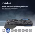 Trådat Gaming Tagentbord | USB | Mekaniska Nycklar | RGB | Nordisk | ND Layout | USB ström | Strömkabel längd: 1.70 m | Spel - Spelprodukter - 5412810316052 - 5