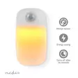 Plug-In LED Natt Belysning | Rörelsesensor | Dag / natt sensor | 0.55 W | 11 lm | Varm Vit - Nattlampor - 5412810418442 - 50
