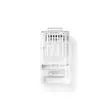 RJ45-kontakt | Hane | Strandad UTP CAT5 | Rak | Guldplaterad | 10 st. | Polycarbonate | Transparent | Låda - Dator och nätverk - 5412810424702 - 1