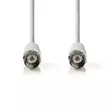 Satellite & Antenn kabel | F Hane | F Hane | Nickelplaterad | 50 dB | 75 Ohm | Dubbelskärmad | 3.00 m | Rund | PVC | Vit | Låda - Antennkablar - 5412810289592 - 10
