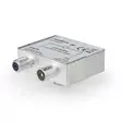 Satellite & Antenn Adapter | IEC (Koax) Hona | F Hona / IEC (Koax) Hane | Nickelplaterad | 75 Ohm | Rak | Zinc | Metall / Silver | 1 st. | Låda - Nedis produkter - 5412810426102 - 1