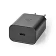 Väggladdare | 30 W | PD3.0 27W / PD3.0 30W / QC3.0 | Snabbladdnings funktion | 1.5 / 2.0 / 2.5 / 3.0 A | Antal utgångar: 1 | USB-C | Automatiskt val av Spänning | Svart - Nätladdare - 5412810330102 - 40