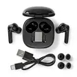 Fullt Trådlösa hörlurar | Bluetooth® | Batteri 1 driftstid standardanvändning: 300 min | Tryck på Kontroll | Batteri hölje | Inbygd mikrofon | Stöd för röststyrning | Brusreducering | Svart - In-ear hörlurar - 5412810413362 - 75
