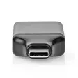 USB-C Adapter | USB 3.2 Gen 1 | USB-C Hane | DisplayPort Hona | 4K@60Hz | Rund | Nickelplaterad | Grå / Svart | Kuvert - Dator och nätverk - 5412810334582 - 10