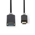USB-C Adapter | USB 3.2 Gen 1 | USB-C Hane | USB-A Hona | 5 Gbps | 0.15 m | Rund | Nickelplaterad | PVC | Antracit | Låda - Dator och nätverk - 5412810263622 - 10