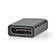 USB-C Adapter | USB 3.2 Gen 1 | USB-C Hane | DisplayPort Hona | 4K@60Hz | Rund | Nickelplaterad | Grå / Svart | Kuvert - Dator och nätverk - 5412810334582 - 6