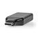 USB-C Adapter | USB 3.2 Gen 1 | USB-C Hane | DisplayPort Hona | 4K@60Hz | Rund | Nickelplaterad | Grå / Svart | Kuvert - Dator och nätverk - 5412810334582 - 5
