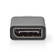 USB-C Adapter | USB 3.2 Gen 1 | USB-C Hane | DisplayPort Hona | 4K@60Hz | Rund | Nickelplaterad | Grå / Svart | Kuvert - Dator och nätverk - 5412810334582 - 3