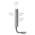 USB Multi-Port Adapter | 5-in-1 | USB 3.2 Gen 1 | USB-C Hane | HDMI Utgång / RJ45 Hona / 3x USB-A Hona | 5 Gbps | 0.20 m | Rund | Guldplaterad | PVC | Antracit | Låda - Dator och nätverk - 5412810414222 - 50