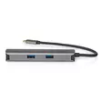 USB Multi-Port Adapter | 5-in-1 | USB 3.2 Gen 1 | USB-C Hane | HDMI Utgång / RJ45 Hona / 3x USB-A Hona | 5 Gbps | 0.20 m | Rund | Guldplaterad | PVC | Antracit | Låda - Dator och nätverk - 5412810414222 - 20