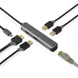 USB Multi-Port Adapter | 5-in-1 | USB 3.2 Gen 1 | USB-C Hane | HDMI Utgång / RJ45 Hona / 3x USB-A Hona | 5 Gbps | 0.20 m | Rund | Guldplaterad | PVC | Antracit | Låda - Dator och nätverk - 5412810414222 - 51