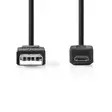 USB-kabel | USB 2.0 | USB-A Hane | USB Micro-B Hane | 480 Mbps | Nickelplaterad | 1.00 m | Rund | PVC | Svart | Låda - Dator och nätverk - 5412810288892 - 10