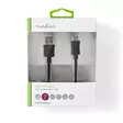 USB-kabel | USB 3.2 Gen 1 | USB-A Hane | USB-C Hane | 60 W | 5 Gbps | Nickelplaterad | 2.00 m | Rund | PVC | Svart | Låda - Dator och nätverk - 5412810317752 - 66