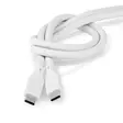 USB-kabel | USB 3.2 Gen 2 | USB-C Hane | USB-C Hane | 240 W | 8K@30Hz | 20 Gbps | Nickelplaterad | 1.00 m | Rund | Silikon | Vit | Låda - Dator och nätverk - 5412810418022 - 54