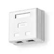 Nätverksvägglåda | Ytmontering | 2-Port port(s) | STP CAT6 | Rak | Hona | Guldplaterad | PVC | Vit | Kuvert - Dator och nätverk - 5412810335572 - 40