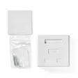 Nätverksvägglåda | Ytmontering | 2-Port port(s) | STP CAT6 | Rak | Hona | Guldplaterad | PVC | Vit | Kuvert - Dator och nätverk - 5412810335572 - 75